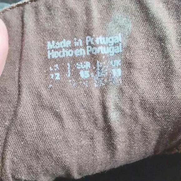 Black Leather Wing Tip Combat Boots Men's sz 12 by Floyd made in Portugal - Picture 9 of 10